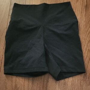 Yogalicious Black High-Waisted Biker Shorts